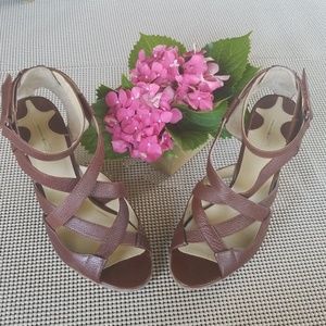 Max Studio Ankle Strap Wedge